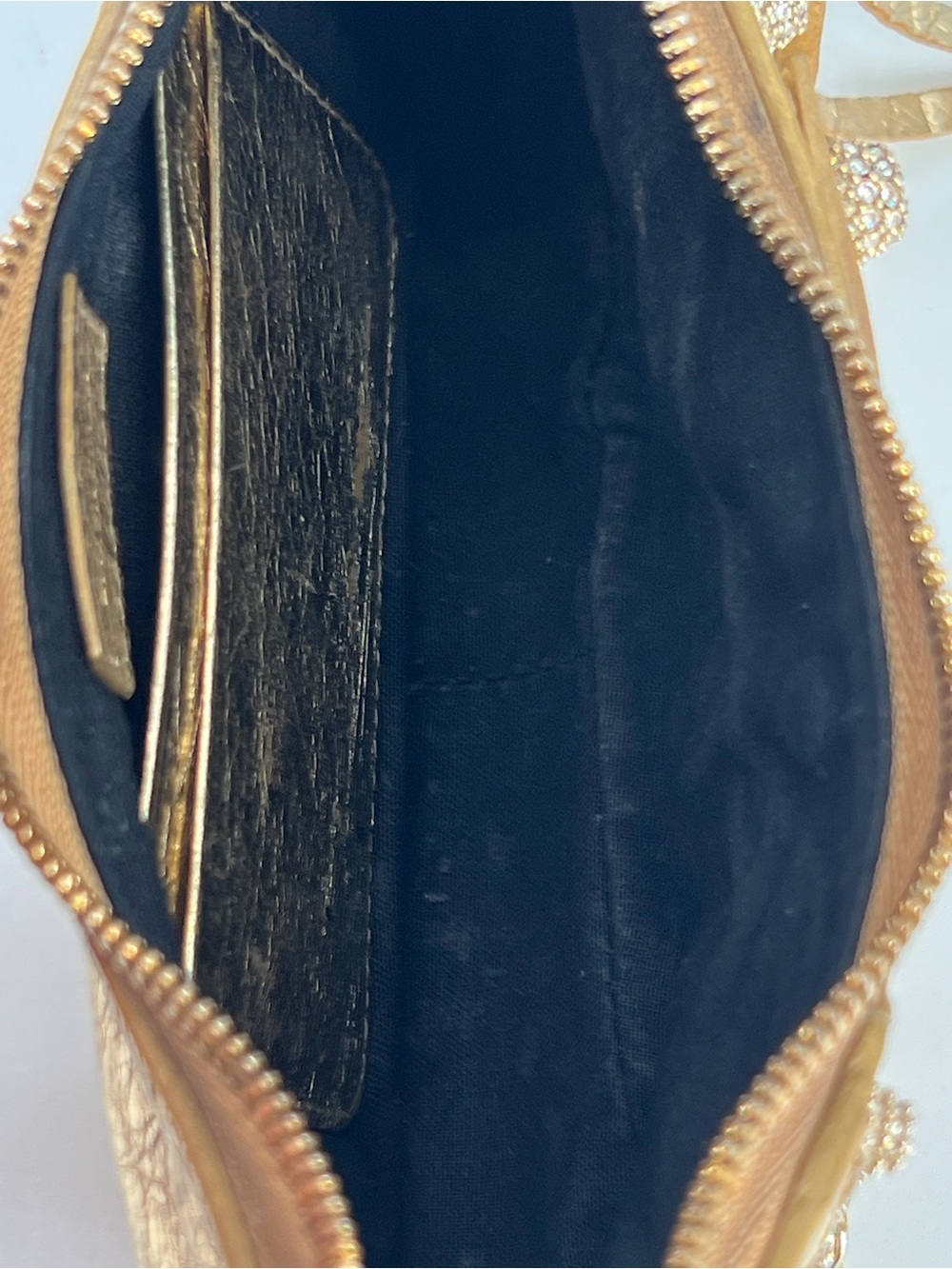 Balenciaga Le Cagole Mini Shoulder Bag Gold Leather With Crystal Studs - Picture 8 of 12